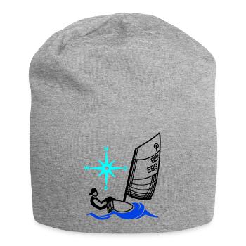 Régate pour enfants de voiliers Optimist Opti - Bonnet en jersey - gris chiné - Devant