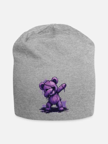Zombie Teddy Dab - Jersey-Beanie - Grau meliert