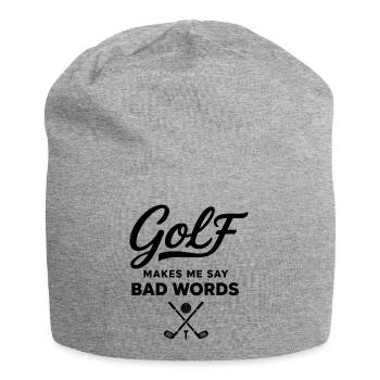 Golf et Gros Mots : L'Humour du Golfeur - Bonnet en jersey - gris chiné - Devant