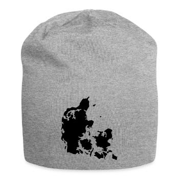 Denmark map - Jersey Beanie - heather grey - Front