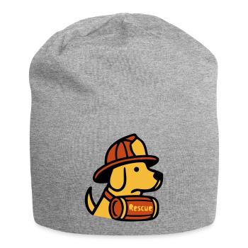 Rettungshund Feuerwehr Icon - Jersey-Beanie - Grau meliert - Vorne