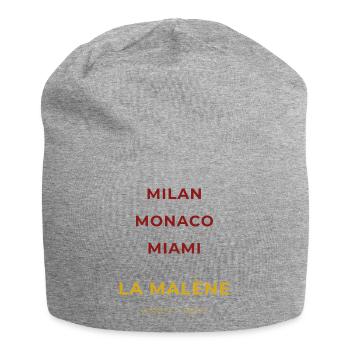 La Malène Lozère - Miami - Monaco - Milan - Bonnet en jersey - gris chiné - Devant