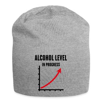 Niveau d’alcool en cours (Équipe de Boissons POSRed2C) - Bonnet en jersey - gris chiné - Devant