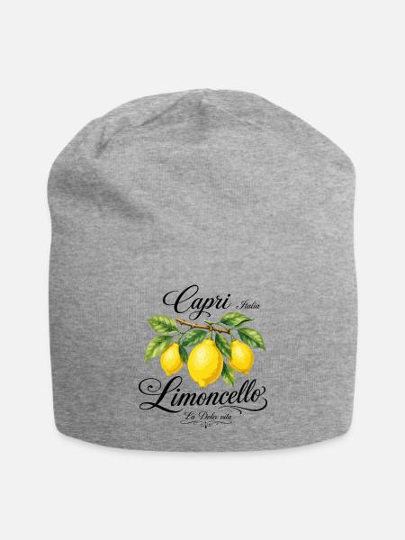 Capri Limone Vintage - Jersey-Beanie - Grau meliert