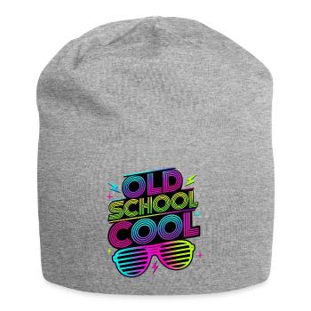 Old School Cool 80's Costume 80er Jahre - Jersey-Beanie - Grau meliert - Vorne