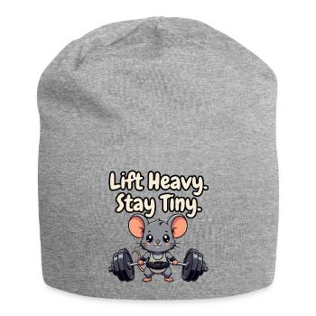 Lift Heavy Stay Tiny - Jersey Beanie - heather grey - Front