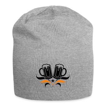 Beer Glass Beer Mug Beer - Jersey Beanie - heather grey - Front