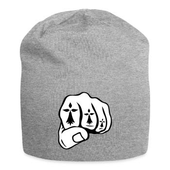 Faust schließen hermine symbol breton - Jersey-Beanie - Grau meliert - Vorne