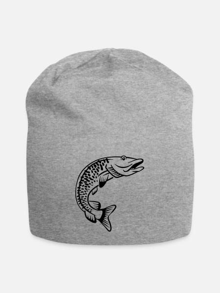 Hecht - Jersey-Beanie - Grau meliert