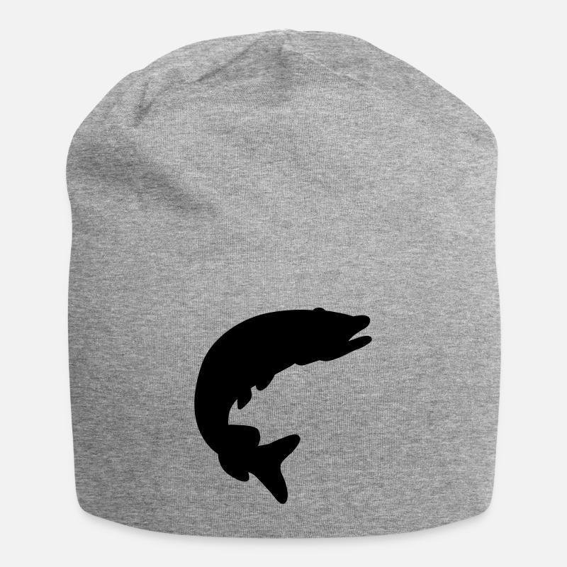 Hecht - Jersey-Beanie - Grau meliert