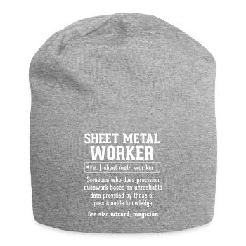 Definition of the sheet metal worker - welder - Jersey Beanie - heather grey - Front