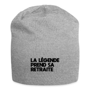 The legend retires - Jersey Beanie - heather grey - Front