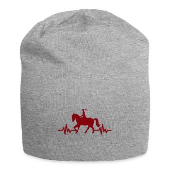 Heartbeat - Étalon Cheval Jument Ross Polo - Bonnet en jersey - gris chiné - Devant