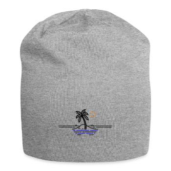 Palm Island Holidays - Jersey Beanie - heather grey - Front