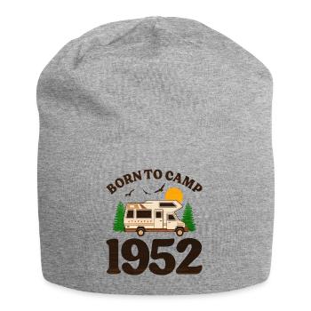 Geboren für Camping 1952 Camping 70 Jahre - Jersey-Beanie - Grau meliert - Vorne