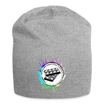 Chocolate Icon Symbol - Jersey Beanie - heather grey - Front
