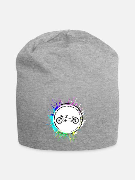 Fahrrad tandem Bunt - Jersey-Beanie - Grau meliert