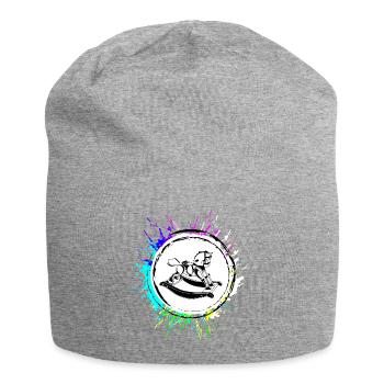 Rocking Horse Icon Symbol Colorful - Jersey Beanie - heather grey - Front