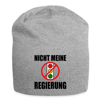 nicht meine regierung ampel - Jersey-Beanie - Grau meliert - Vorne