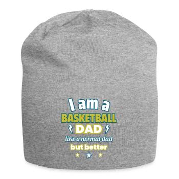 Papa Basketballer, Vatertagsgeschenk - Jersey-Beanie - Grau meliert - Vorne