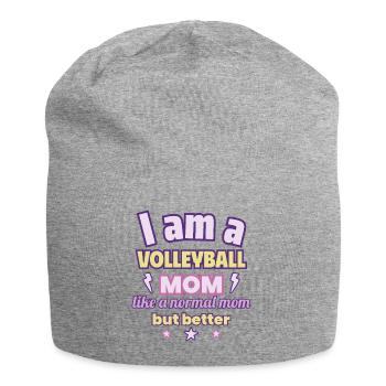 Volleyball maman, Cadeau de fête des mères, Sports - Bonnet en jersey - gris chiné - Devant