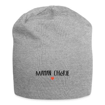 Geliebte Mutter - Jersey-Beanie - Grau meliert - Vorne