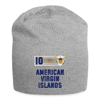 Équipe de football des îles Vierges américaines - Bonnet en jersey - gris chiné - Devant