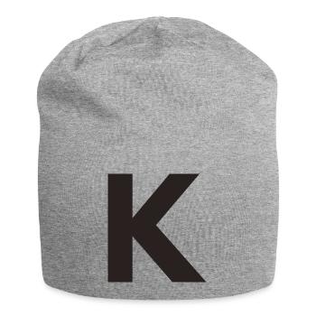 K - Jersey-Beanie - Grau meliert - Vorne