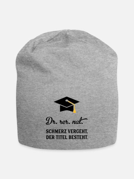drrernat - Jersey-Beanie - Grau meliert