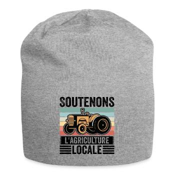 Soutenons L'agriculture Locale - Bonnet en jersey - gris chiné - Devant