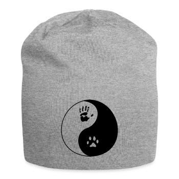 Dog Human Imprint - Jersey Beanie - heather grey - Front