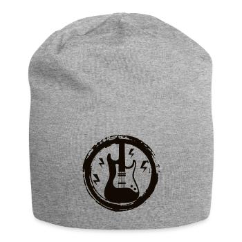 Guitare - Guitar - Vintage Rock - Hardrock - Bonnet en jersey - gris chiné - Devant