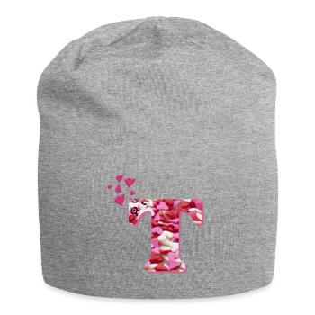 herzen t - Bonnet en jersey - gris chiné - Devant