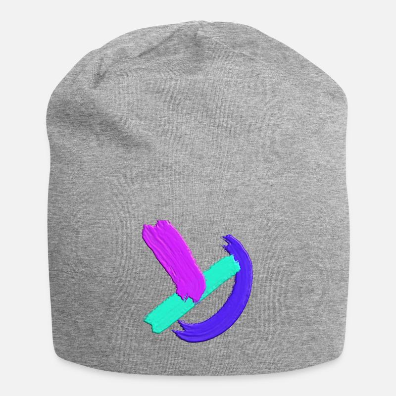 Color Splashes #1 - Jersey-Beanie - Grau meliert