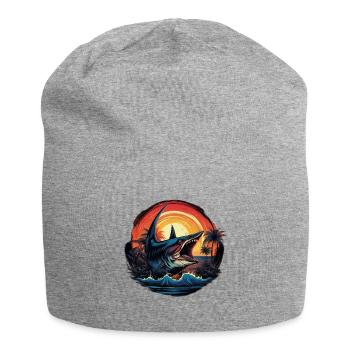 Shark Catch of the Day - Jersey Beanie - heather grey - Front