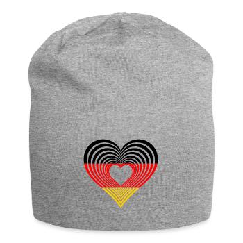 Deutschland - Jersey-Beanie - Grau meliert - Vorne