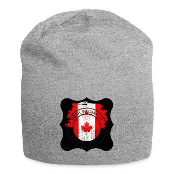 Kanada, Ahornblatt. - Jersey-Beanie - Grau meliert - Vorne