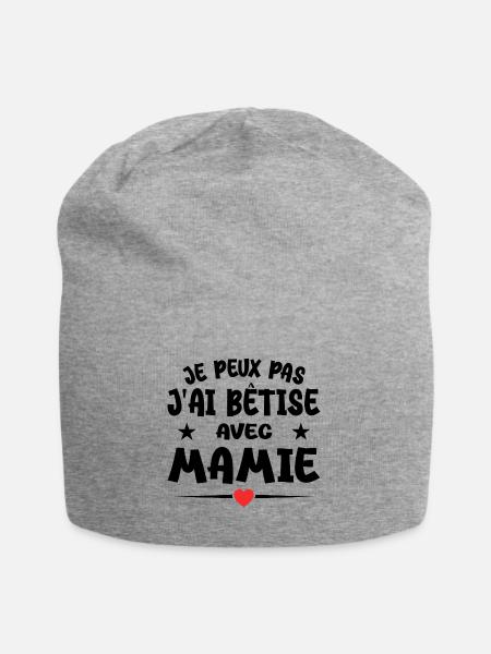 Ich kann es nicht, ich habe es mit Oma vermasselt - Jersey-Beanie - Grau meliert
