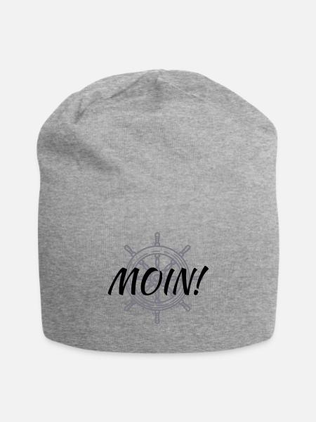 Moin - Jersey-Beanie - Grau meliert