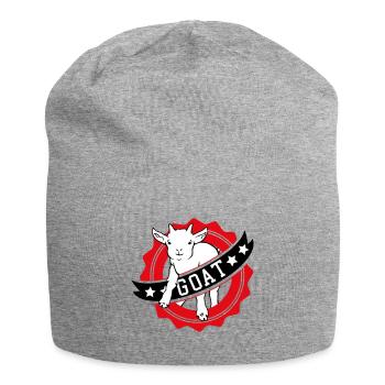 GOAT greatest goat - Jersey Beanie - heather grey - Front