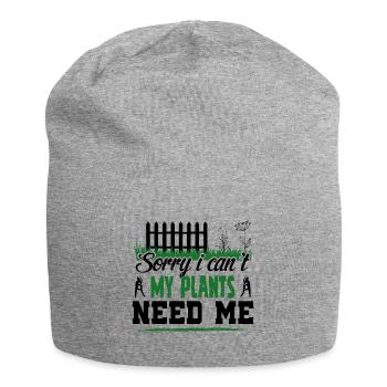 Hobby gardeners, fruit and vegetable gardeners - Jersey Beanie - heather grey - Front