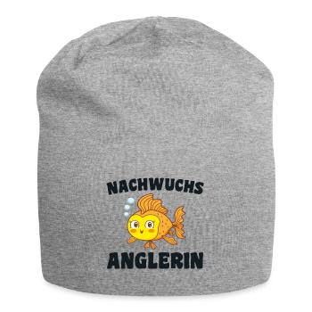 Offspring Angler Fishing Baby Birth Fish Fish - Jersey Beanie - heather grey - Front