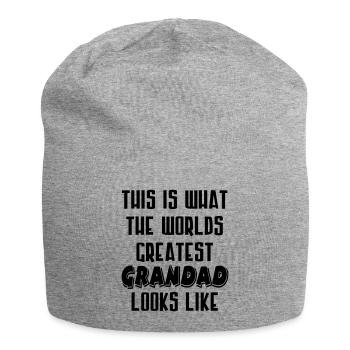 Le plus grand grand-papa - Bonnet en jersey - gris chiné - Devant
