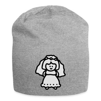 Braut - Jersey-Beanie - Grau meliert - Vorne