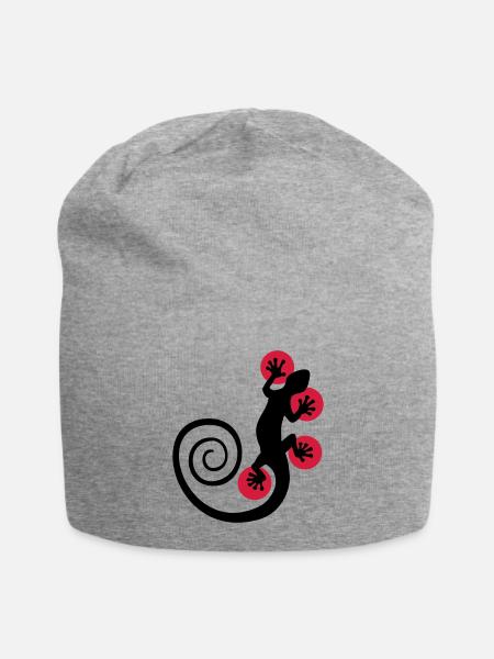 HOT SPOT GECKO - Jersey Beanie - heather grey