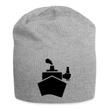 King of the boat - Bonnet en jersey - gris chiné - Devant