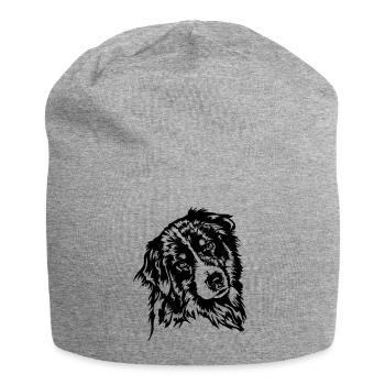 Australian Shepherd Aussie Hund Hunde Wilsigns - Jersey-Beanie - Grau meliert - Vorne