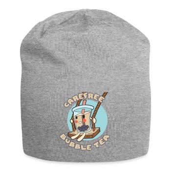 Thé aux bulles sans soucis - Bonnet en jersey - gris chiné - Devant