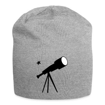 Teleskop - Jersey-Beanie - Grau meliert - Vorne