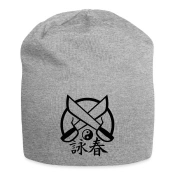 Wing Chun Ying Yang - Jersey-Beanie - Grau meliert - Vorne